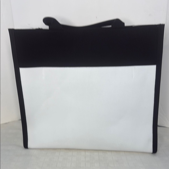 Kate Spade knit color block Black and White Tote Bag NWT - Picture 8 of 14